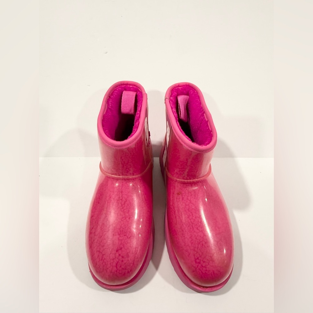 UGG Pink Clear Mini Boots Women’s 7 Waterproof Shearling Cozy Winter - Picture 2 of 14
